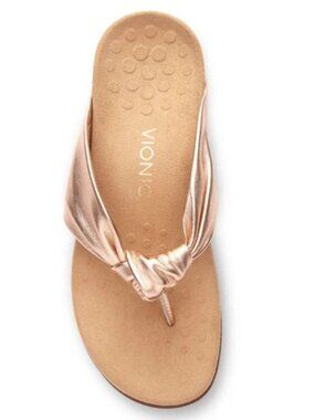 Vionic Rest Pippa Rose Gold Women's Flipflops 9M